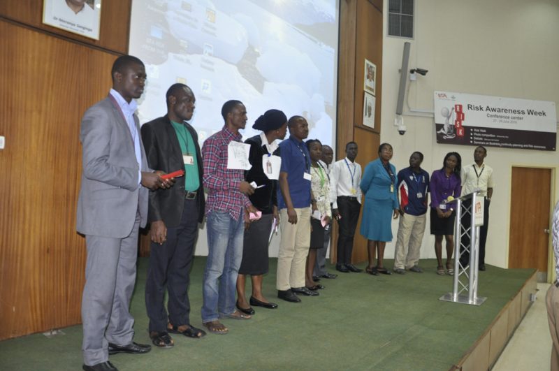 Contestants during team debate